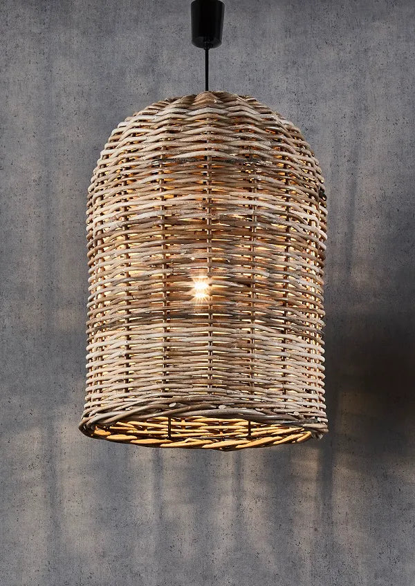 Rattan Bell Ceiling Pendant