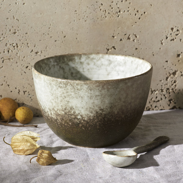 Grand Designs Dusk Stoneware Tall Bowl & Spoon Set