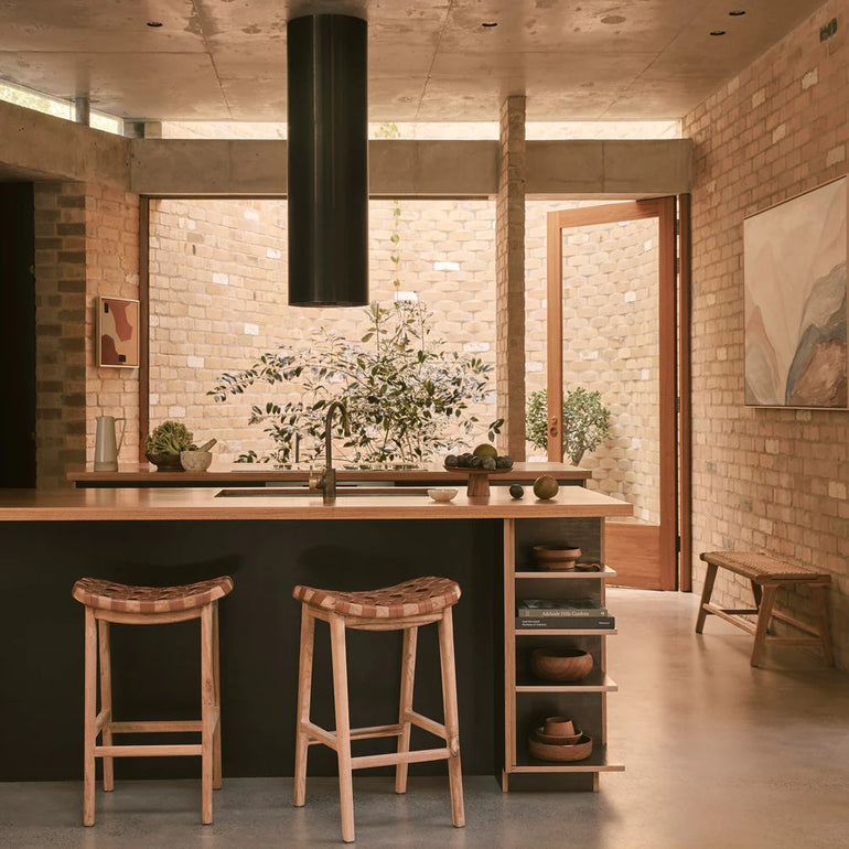 Inartisan Ellery Bar Stool Leather - Gro Urban Oasis