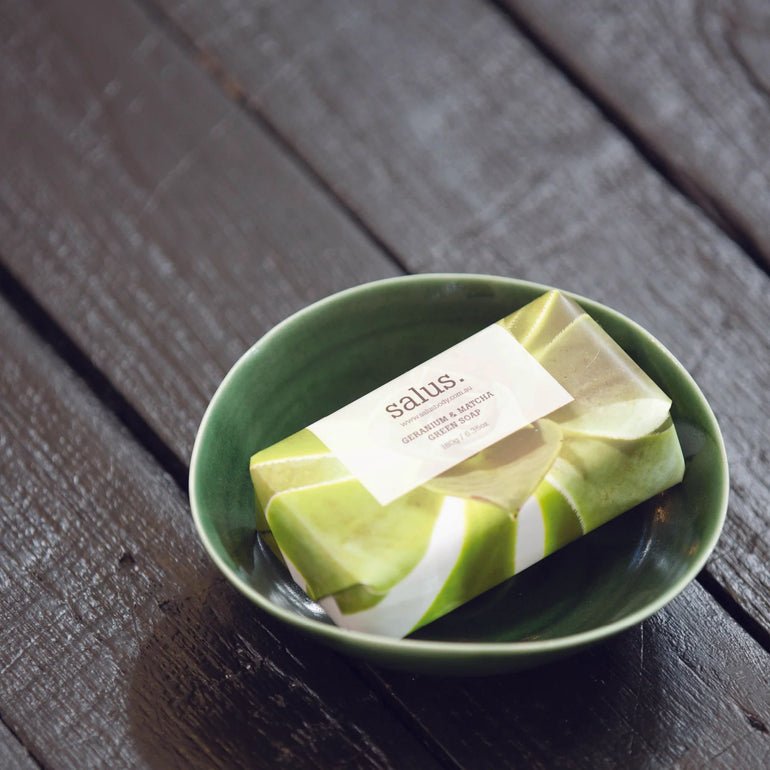 Salus Geranium & Matcha Green Soap - Gro Urban Oasis