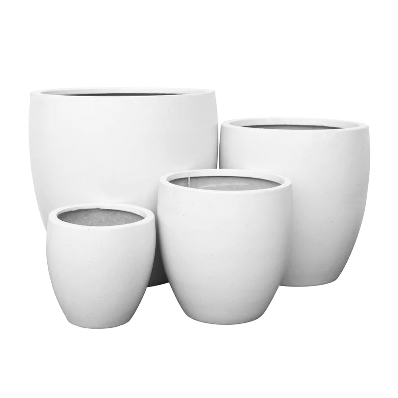 Montague Egg Planter White 440mm - Gro Urban Oasis