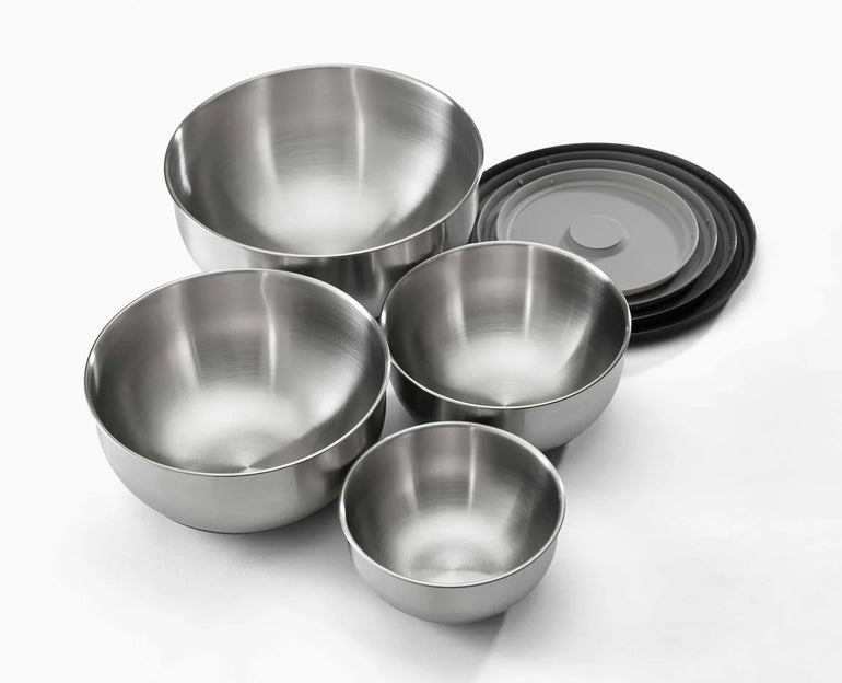 Joseph Joseph Nest Prep &Store 8-Piece Bowl Set with Lids Stainless Steel - Gro Urban Oasis