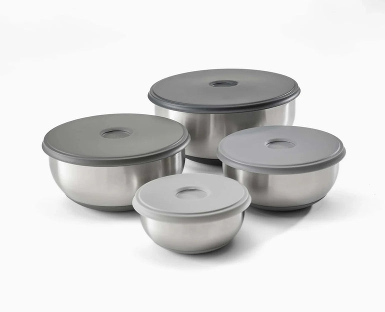 Joseph Joseph Nest Prep &Store 8-Piece Bowl Set with Lids Stainless Steel - Gro Urban Oasis