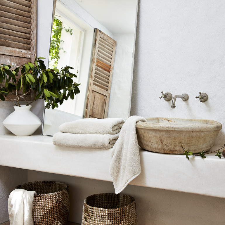 Ben David Mediterranean Squat Vase - Natural