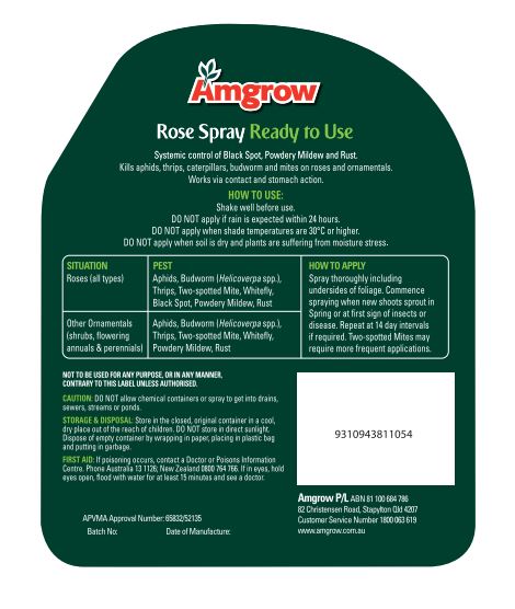 Amgrow Rose Spray RTU Spray 750ml