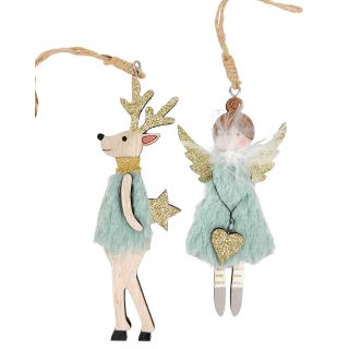 Reindeer/Angel Holding Star/Heart Sage Assorted - Gro Urban Oasis